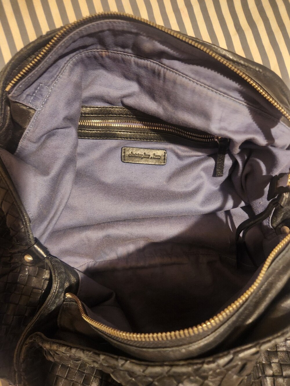 Christopher Kon Black Woven Leather Hobo Bag - Women - Picture 8 of 16